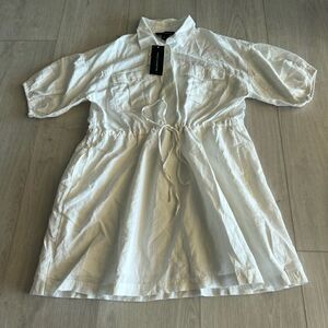 French Connection Tie Waist Shirtdress size s